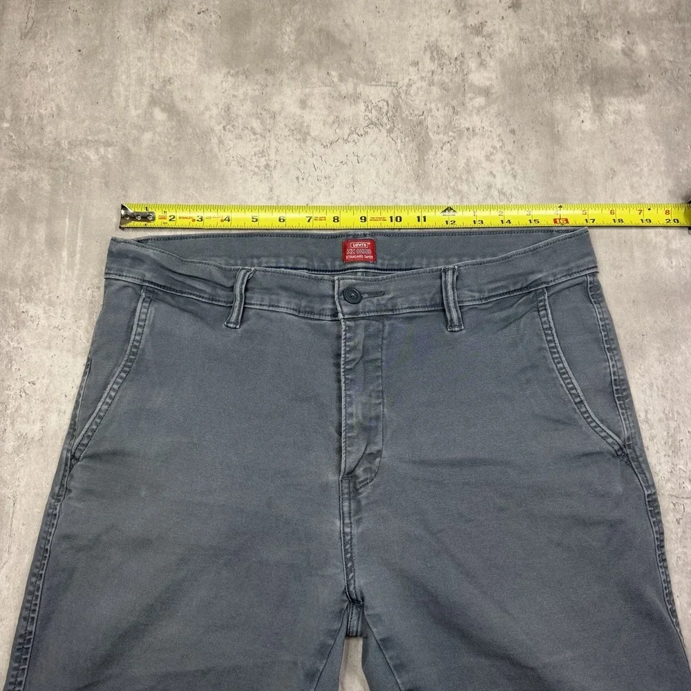 Levis XX Chino Pants Steel Blue Size 32x32 Standard Taper Stretch Cotton Blend